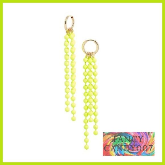 🍋 New!! Ball Chain Linear Drop Earrings